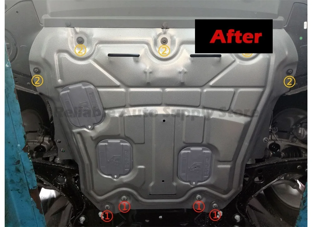 واقي محرك أمان متقدم مناسب بدقة ثلاثية الأبعاد لسيارة فولفو XC40 2019-2022، ضمان أمان إجمالي