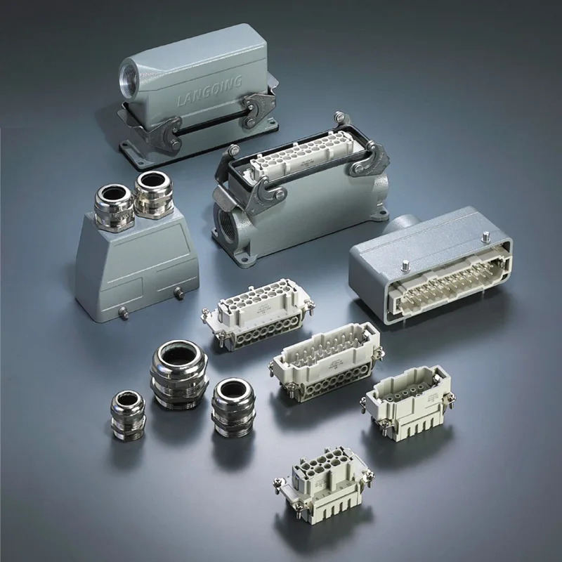 Rectangular Overload Connector HE6-core 10-pin 16-hole 24-position 48-core FM Industrial 32 Aviation Plug and Socket