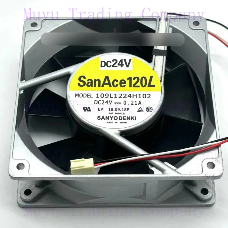 

FOR Sanyo Denki 109L1224H102 DC 24V 0.21A 120x120x38mm 3-Wire Server Cooling Fan