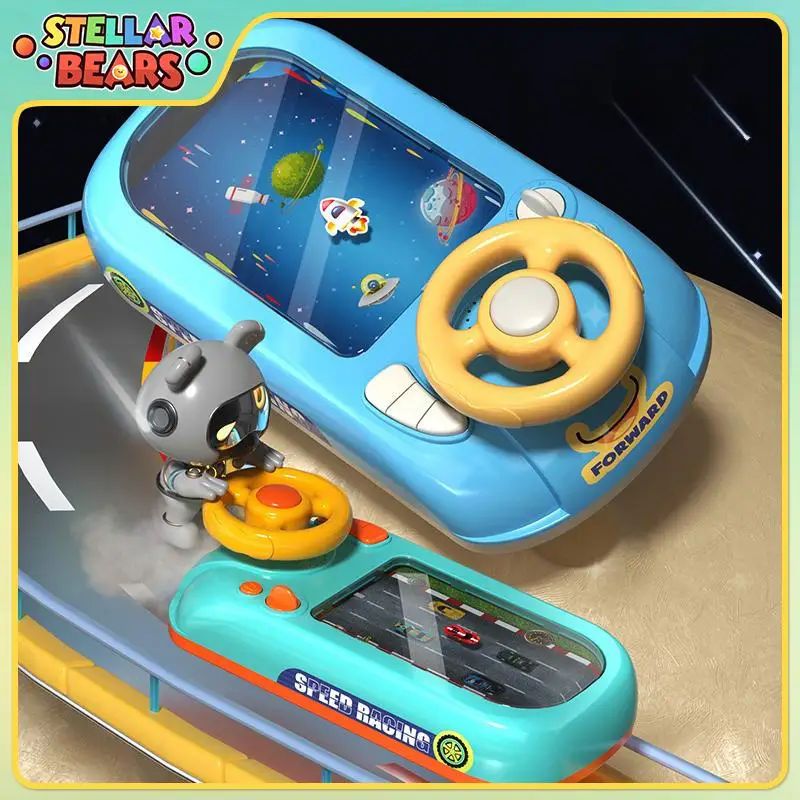 

Children's Steering Wheel Driving Toys Electronic Simulation Racing Car Adventure Game Machine Kid Musical Educational Toys Gift