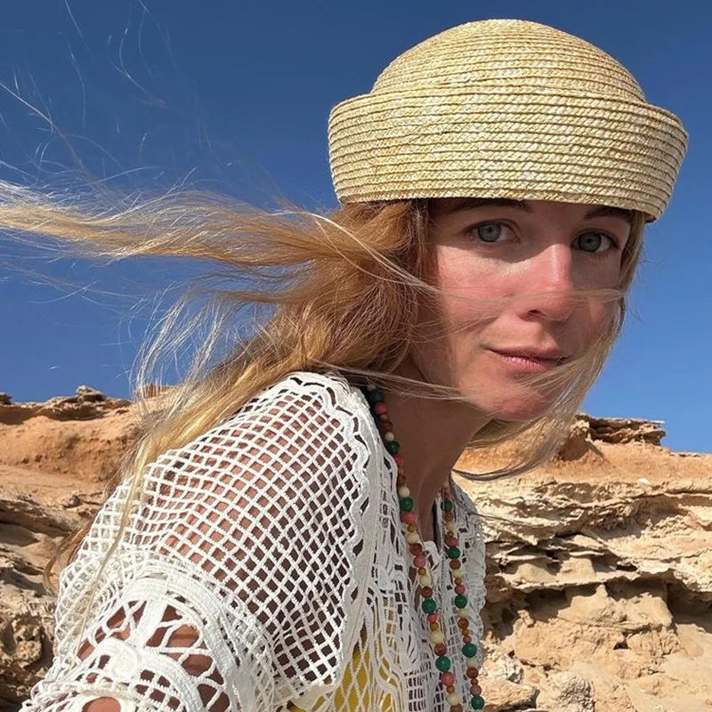 women's-pillbox-hat-straw-summer-hat-flat-beret-straw-hat-women's-sun-hat-circle-concave-top-beach-hat-church-derby-party-gorras