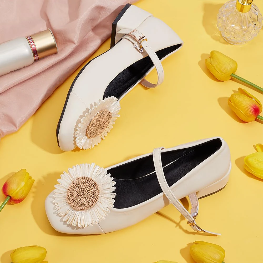 5/10/20 قطعة عباد الشمس و ديزي الحرفية الزينة الأبيض والبيج DIY بها بنفسك اكسسوارات الديكور ل قبعات الشاطئ الملابس الستائر العلاقات #3