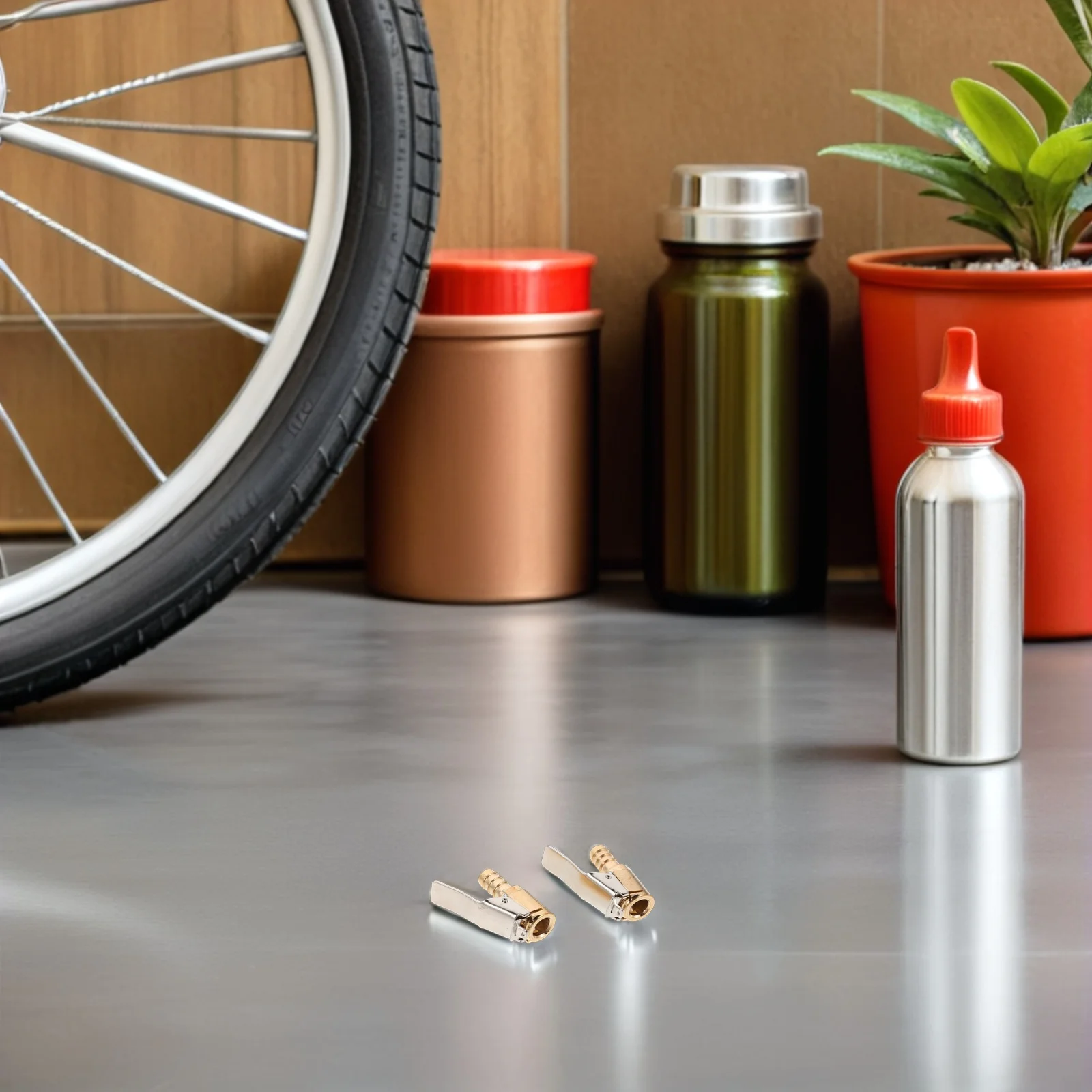 

2pcs Tire Air Chuck Adapter 8Mm Quick Connect Inflation Valve Nozzle For Air Compressors Copper Tire Pump Clip Cars Bikes