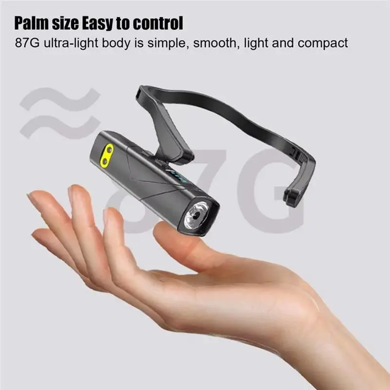 AT05-For Camping Removable Ear Hook Headlight Headlamp Rechargeable Head Lights With 5 Modes