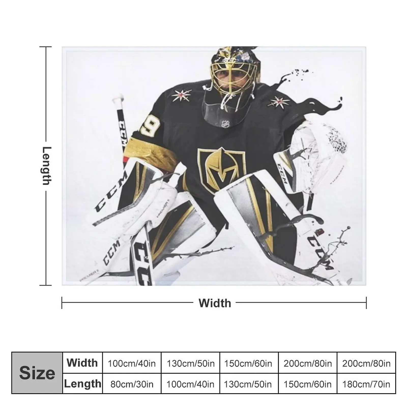 Marc-Andre Fleury Throw Blanket Quilt Luxury Throw Blankets