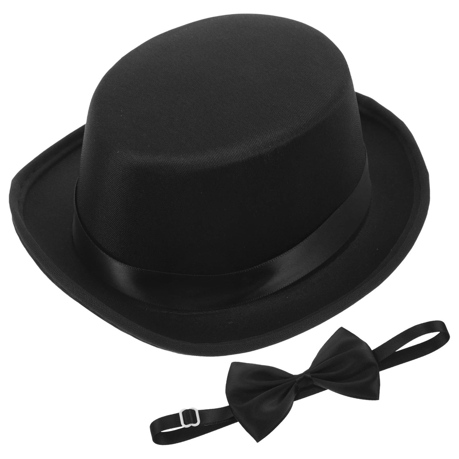 

Pet Gentleman Hat Dog Hats Cap Bow Tie for Dogs Pet-hats Fabric Dog's Gentleman's