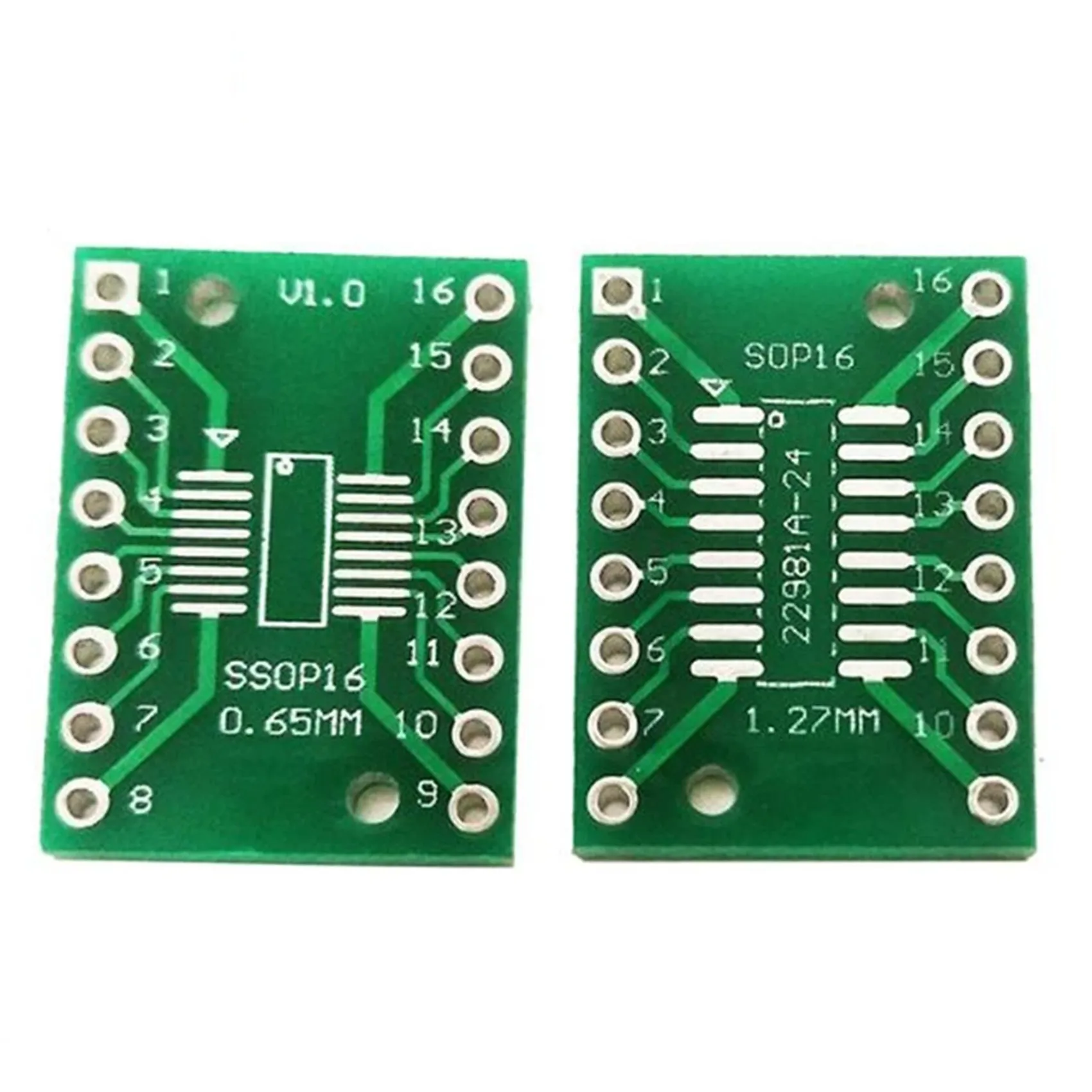 

B68A 100Pcs/Lot TSSOP16 SSOP16 SOP16 To DIP16 Transfer Board DIP Pin Board Pitch Adapter PCB
