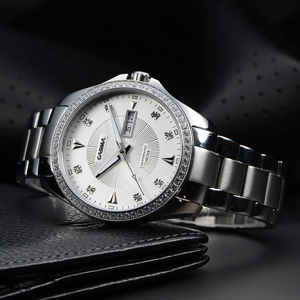 CASIMA Couple Watches Simple Trendy Fashion Watch Versatile Waterproof Luminous Men's Mechanical Watch Model PE-8803-1000