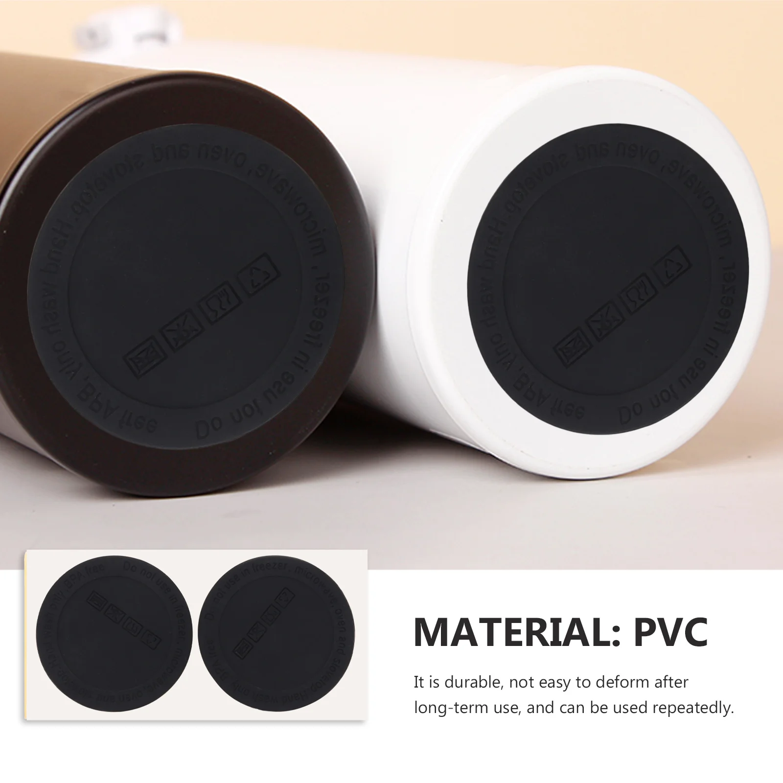 

20pcs Silicone Tumbler Adhesive Cup Mats Heat Resistant Non Skid Insulated Mat For Stainless Steel Tumbler Round Bottom