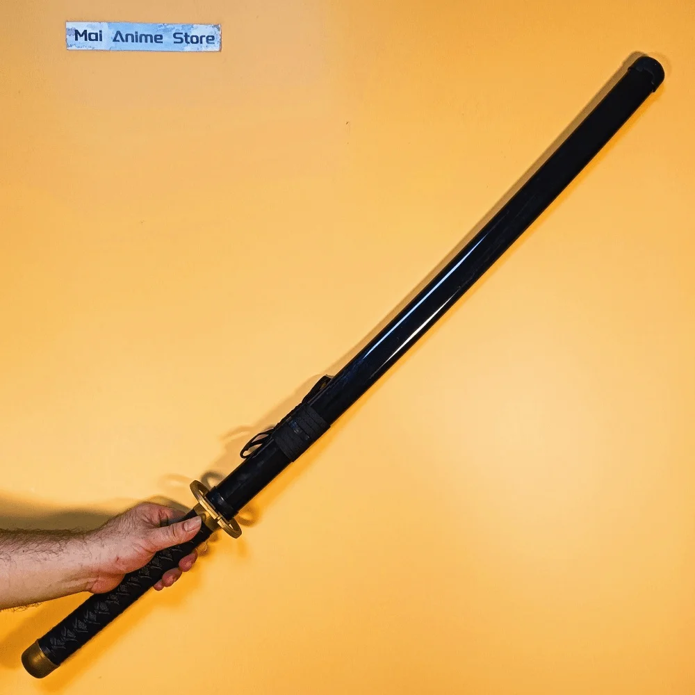 40인치 이치마루 진 카타나 실제 크기 카타나 사무라이 검 애니메이션 블리치 코스프레 소품 검 닌자 나이프 블레이드 무딘 칼 장난감 선물