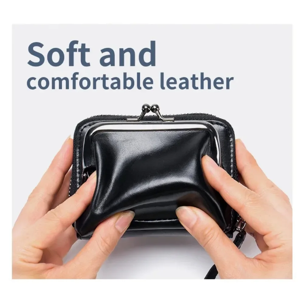 URBAN MASTER  Large Capacity Style Coin Purse for Women Genuine Cow Leather Card Holder Fashion Money Clip Clutch Wallet 2060