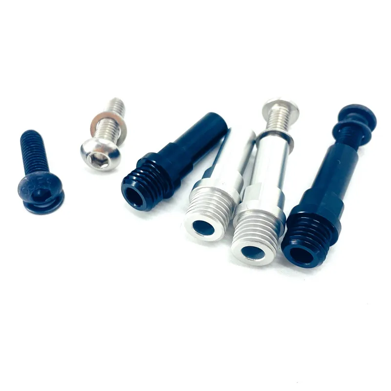 Bicycle V Brake Mount Bolt 10mm M10 Aluminum Alloy V Brake Post MTB Road Folding Bike V Brake Pillar Silver Black