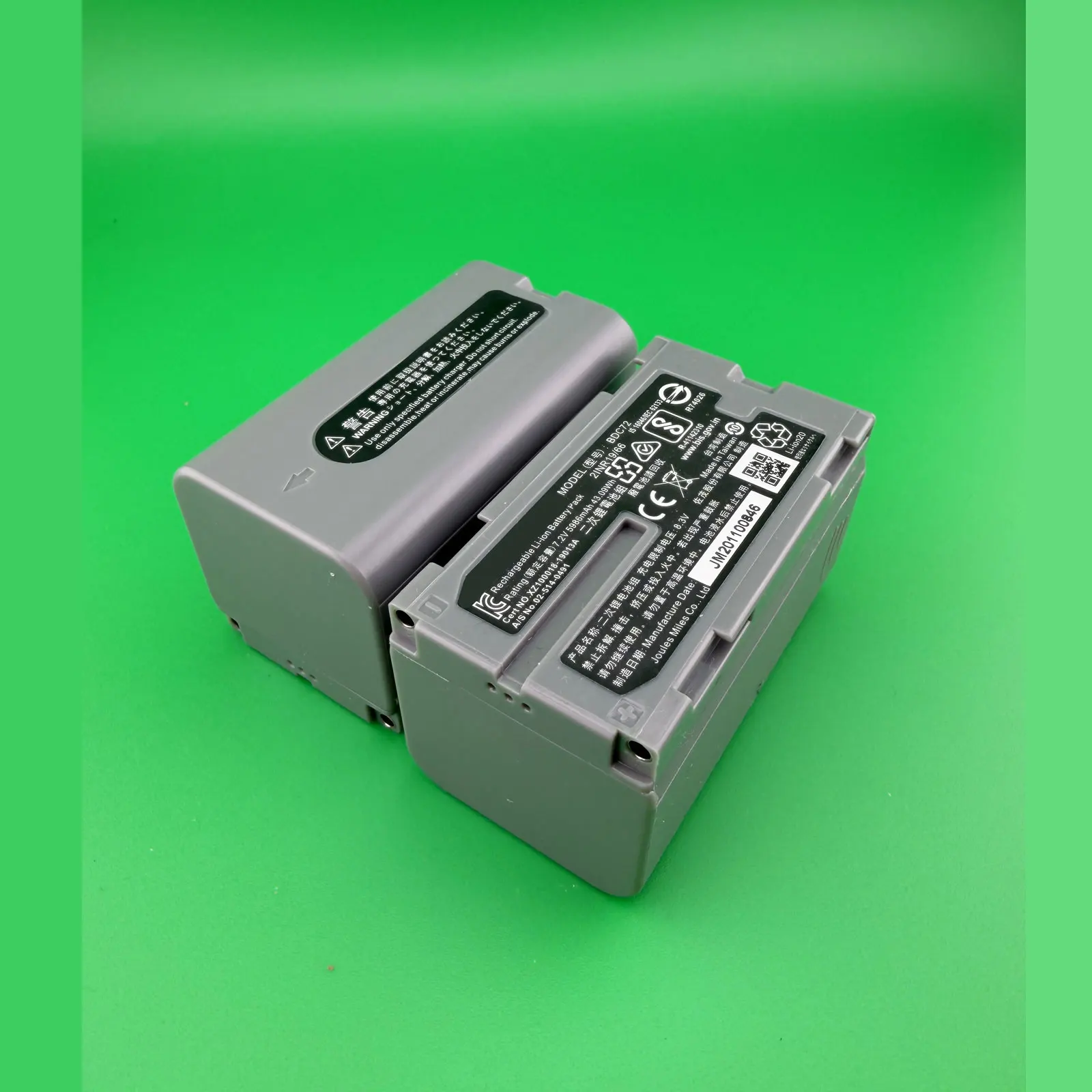 

2PCS for GM52 BDC72 Battery For Top GM-52 OS/ES FX101 Total Station Surveying Battery Li-ion 7.2V 5986mAh Instrument Battery