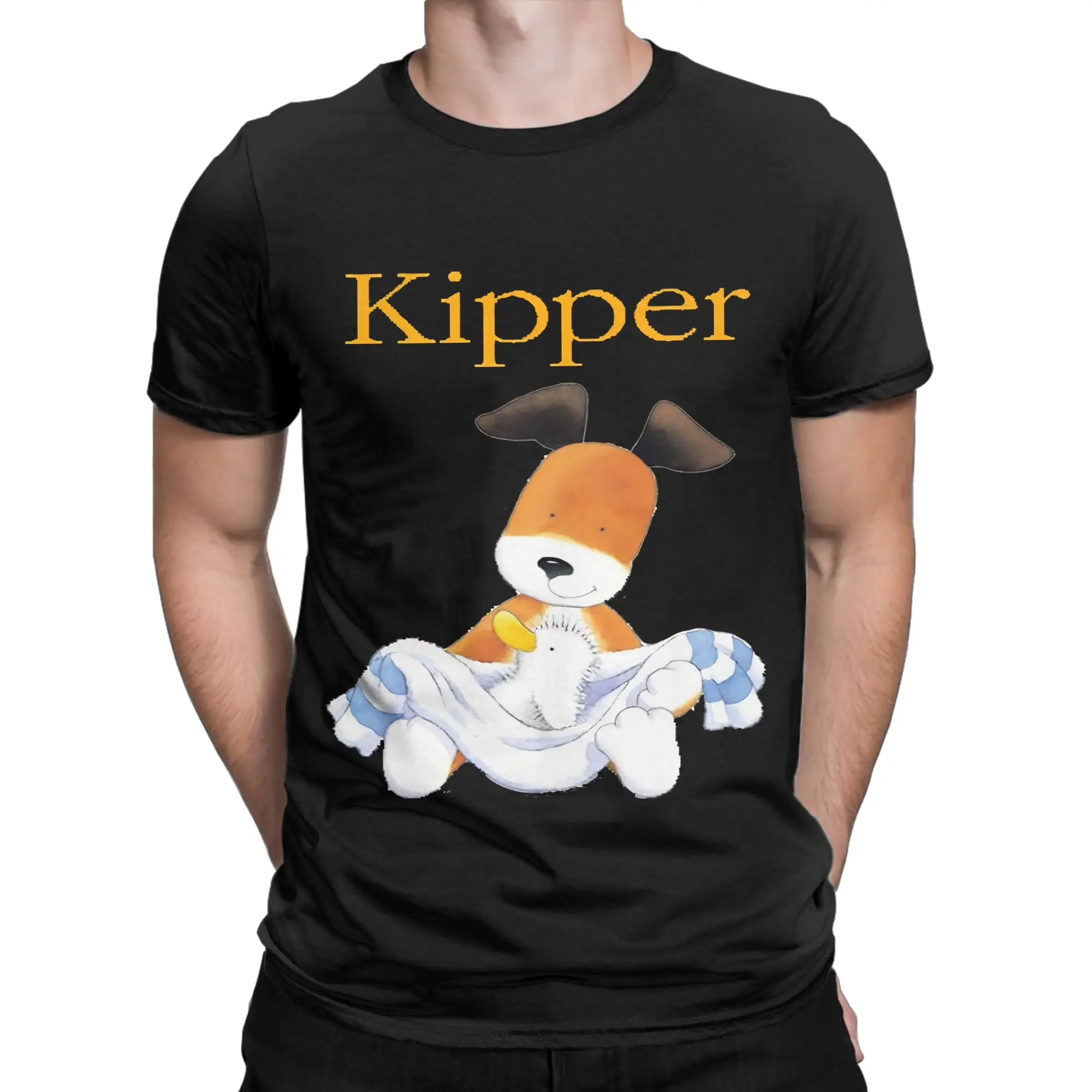 CUTE Graphic Funny 100% Cotton T-Shirt Kipper Tops Tees For Men