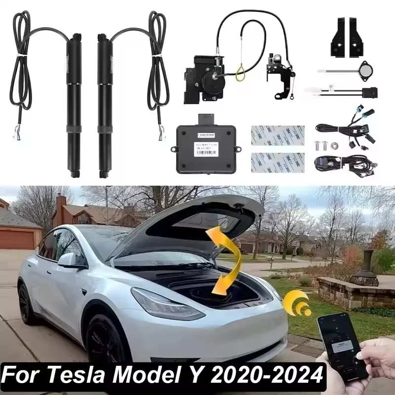 Suitable for Auto Power Frunk for Tesla Model 3 Y New Y Juniper 2020-2024 Car Front Hood Automatic Lifting Power Electric Frunk