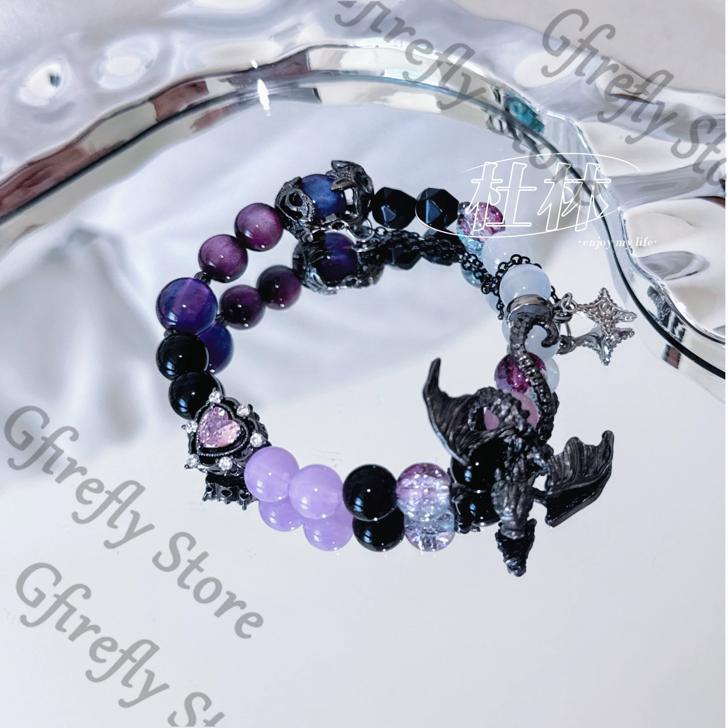 

Браслет-цепочка на руку Genshin Impact Дурин, бисерный, с подвеской, для косплея, ручной работы, фигурка, украшение