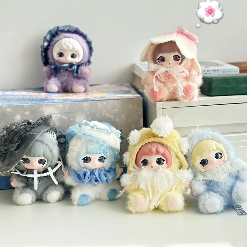 Genuine HERE ZIYULI Hug Cloud Dream Series Blind Box Plush Dress up Princess Doll Original Chinese Lolita Collectible Gift Toy