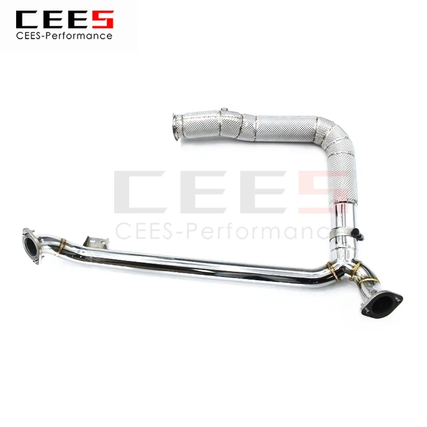 CEES Exhaust System For Porsche 718 Headers Without Catalyst No cat Downpipe Manifold Stainless Steel Car Accessories