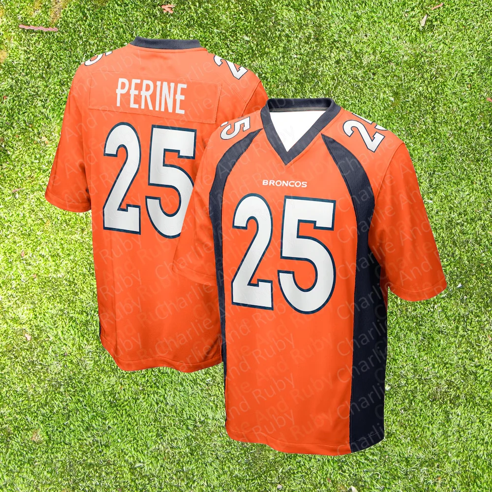 Jersey No.22/25/79 Kareem Jackson Samaje Perine Lloyd Cushenberry III Denver Broncos Game Retired Player Jersey Clothing Top