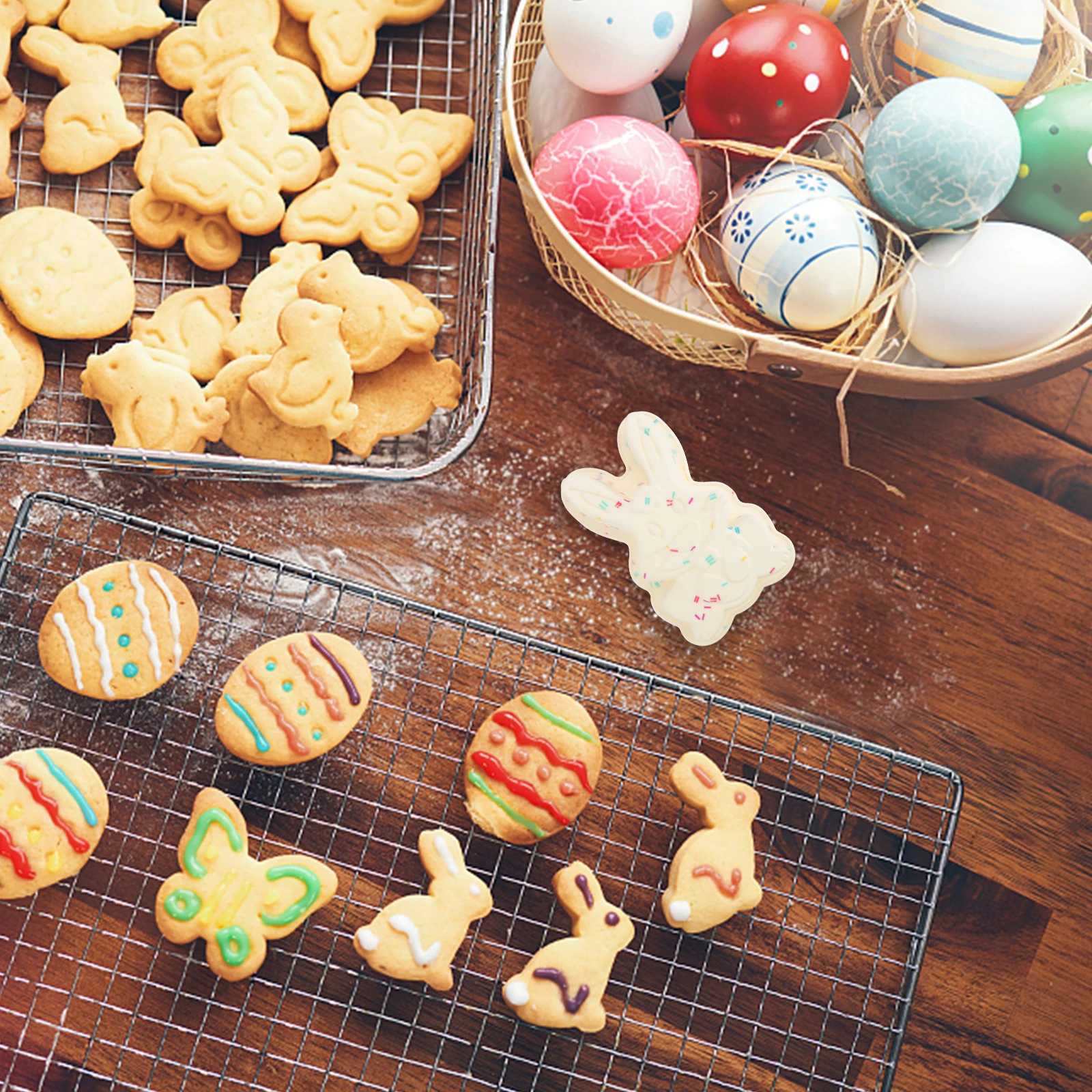 

Easter Rabbit Shaped Creative Kitchen Supplies Easy Clean Flexible Safe Gift For Baking Lovers Making Diy Cake Mold Baking Cake