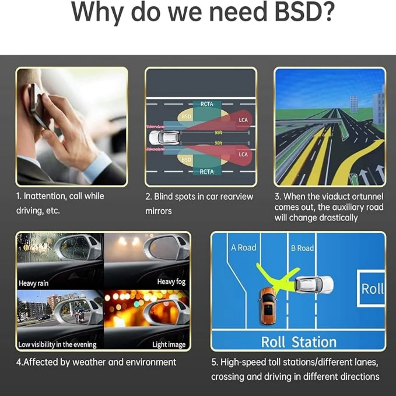 العالمي 24Ghz 77Ghz ملليمتر موجة الرادار BSD نظام كشف البقع العمياء تحذير ضوء IP67 مقاوم للماء مجموعة أجهزة استشعار وقوف السيارات