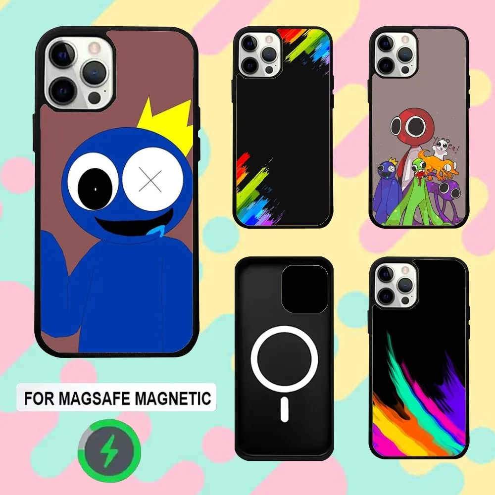 

Rainbow Friends Toy Cartoon Phone Case For iPhone 16e,16,15,14,13,12,11,Plus,Pro,Max,Mini Magsafe Magnetic Wireless Charging