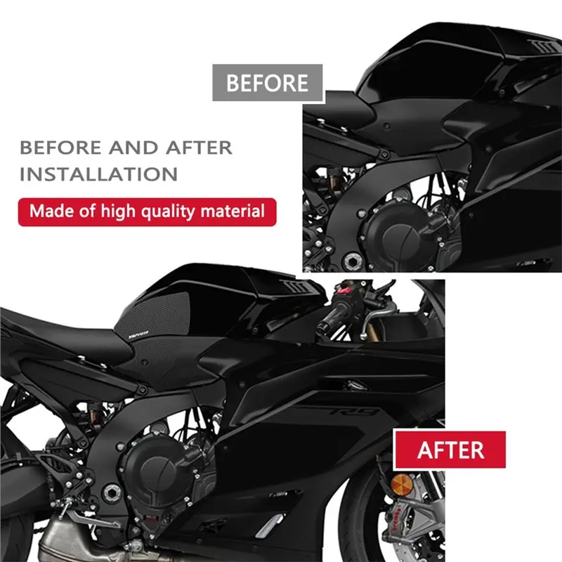 Ac29-Motorcycle Accessories Protector Stickers Decals Fuel Tank Knee Pad For YZF-R9 2026 YZF-R9 2025 YZFR9