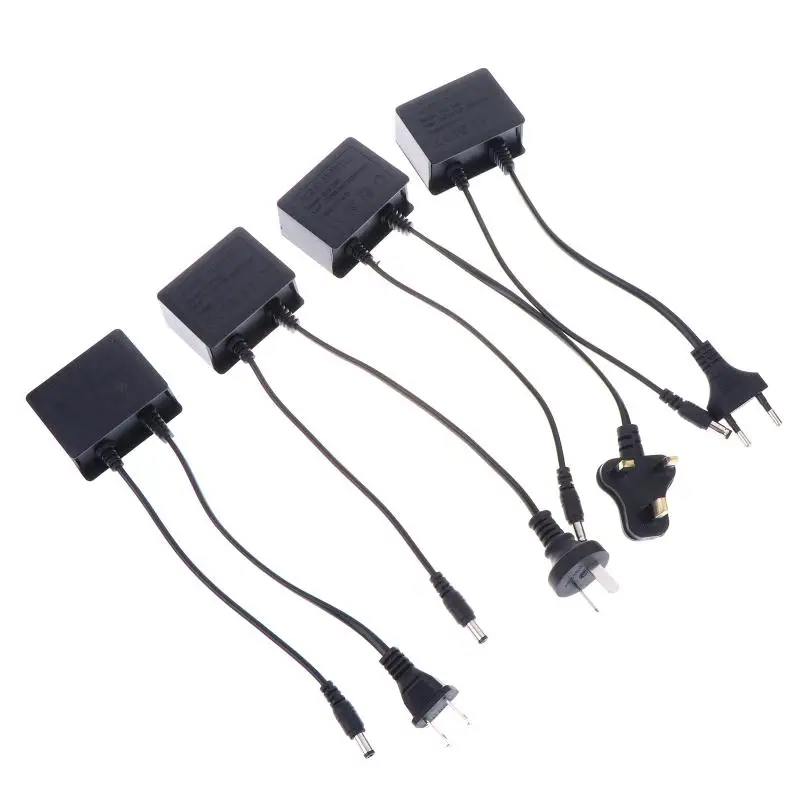 Power Adapter DC12V 2A EU/US/AU/UK Plug Outdoor Waterproof For CCTV Security Surveillance Camera Charger NVR DVR Router Input
