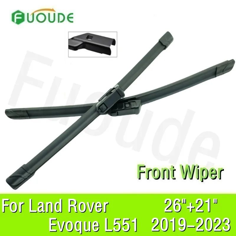 

For LAND ROVER Range Rover Evoque L551 Wiper Blade 26"+21" Car Windshield Windscreen Rubber 2019 2020 2021 2022 2023