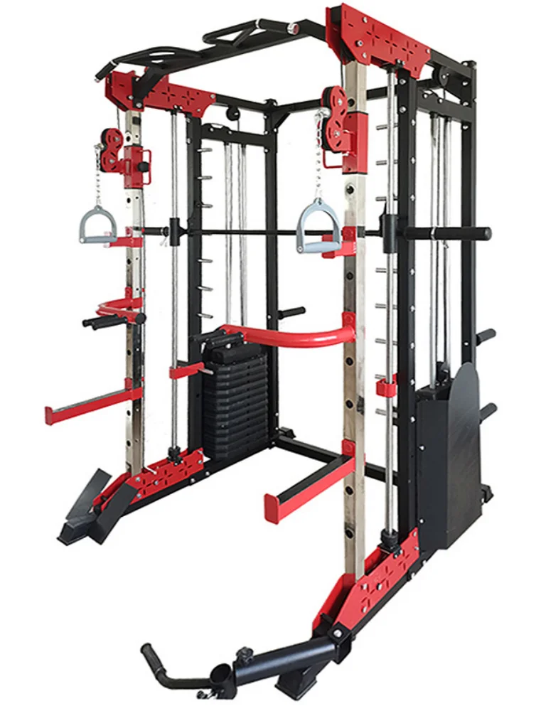 Squat rack bench press barbell gantry fitness equipment commercial home multi-functional comprehensive trainer Smith machine