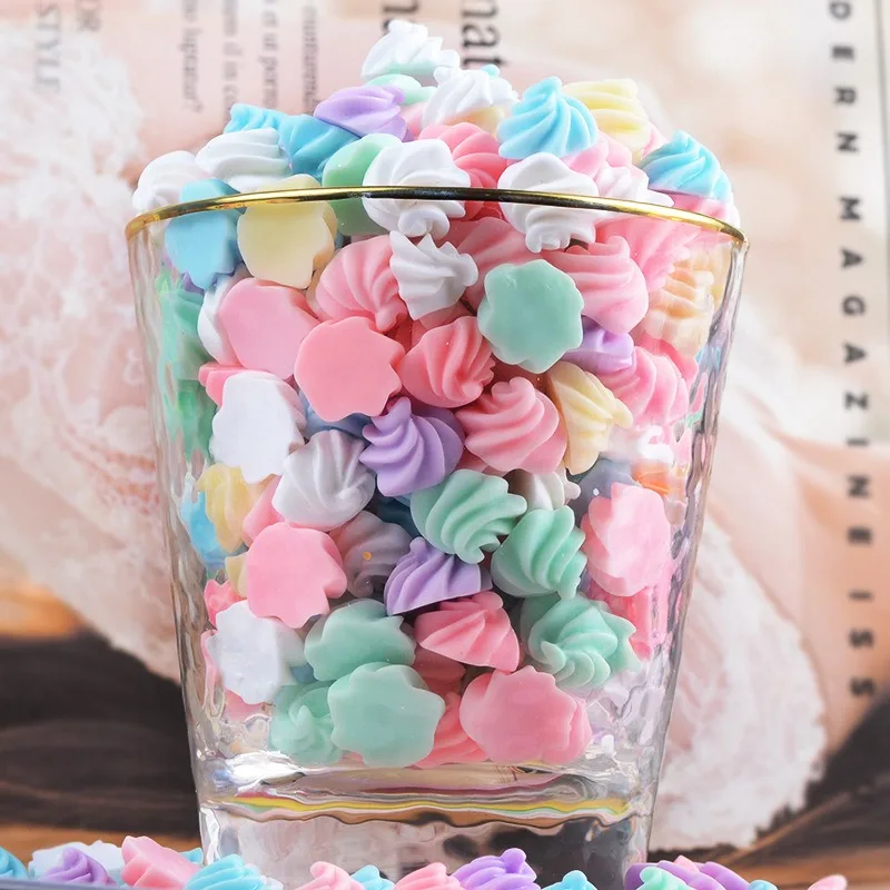 10pcs imitation cream fondant edible play resin DIY accessories hairpin DIY cream glue small accessories