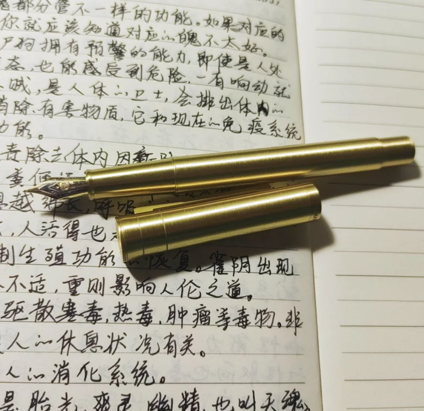 

Модная латунная перьевая ручка Hongdian 1841, EF/F/M/ со изогнутым наконечником, гладкая ручка классического дизайна для офиса, бизнес-школы