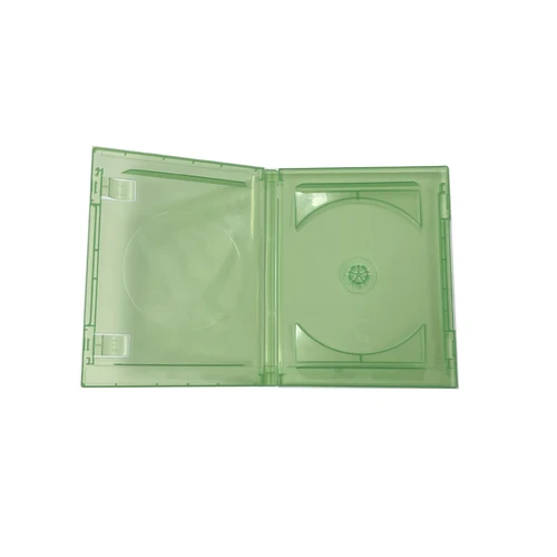 Imagen 2 del producto Carcasa de tarjeta de juego de almacenamiento de disco de plástico PP para Xbox one, caja de almacenamiento de CD de juego verde transparente