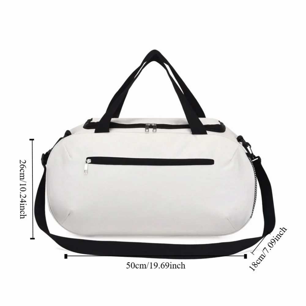 Trendy Large Capacity Travel Duffle Bag Waterproof Handheld Travel Luggage Bag Sports Business Trip Messenger Bag Men