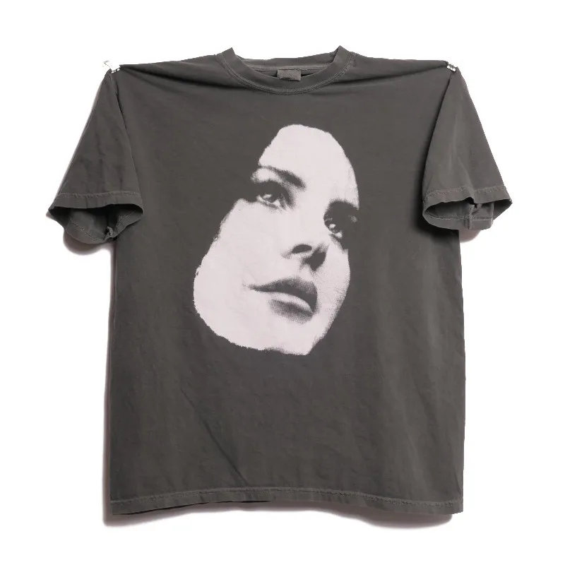 Lana Del Rey Loose T-shirt American Singer Romantic Charm Melancholy American Style Hollywood Thick Loose T-shirt