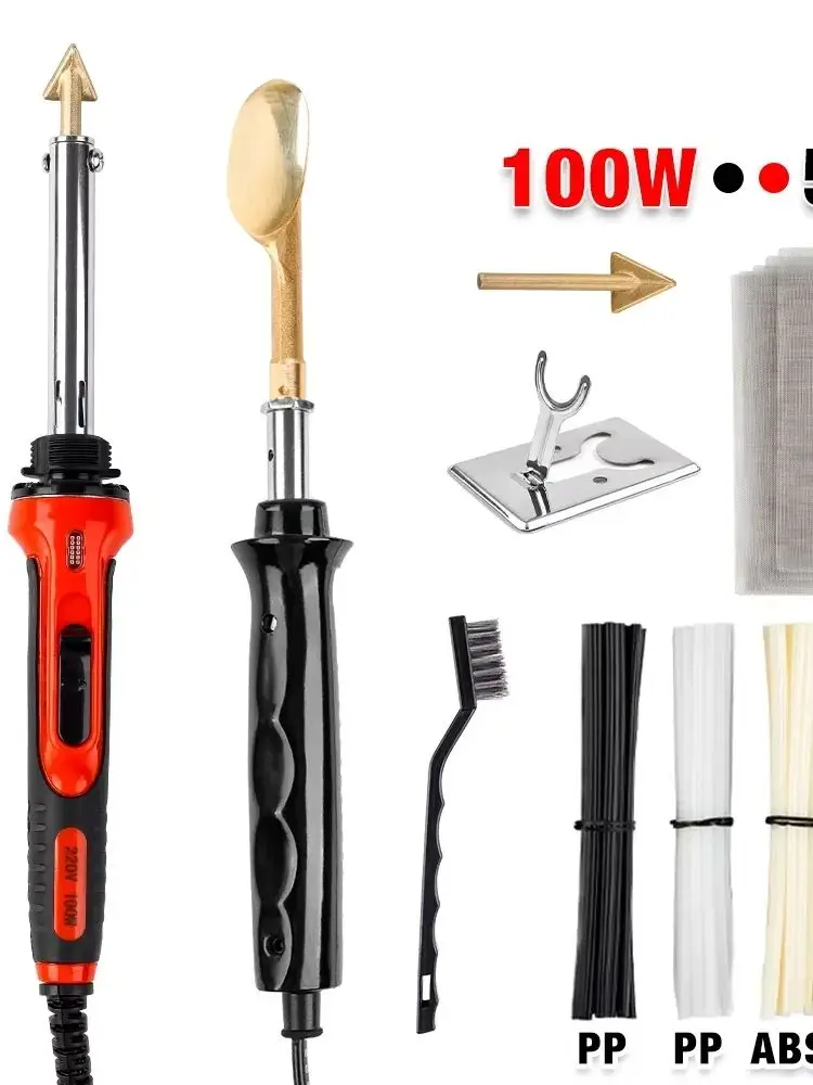 50 W/100 W Thuis Lederen Strijken Tool Crack Reparatie Smoothing Tool Reparatie Plastic Soldeerbout Auto Bumper lasmachine, Gereedschap - afbeelding 2