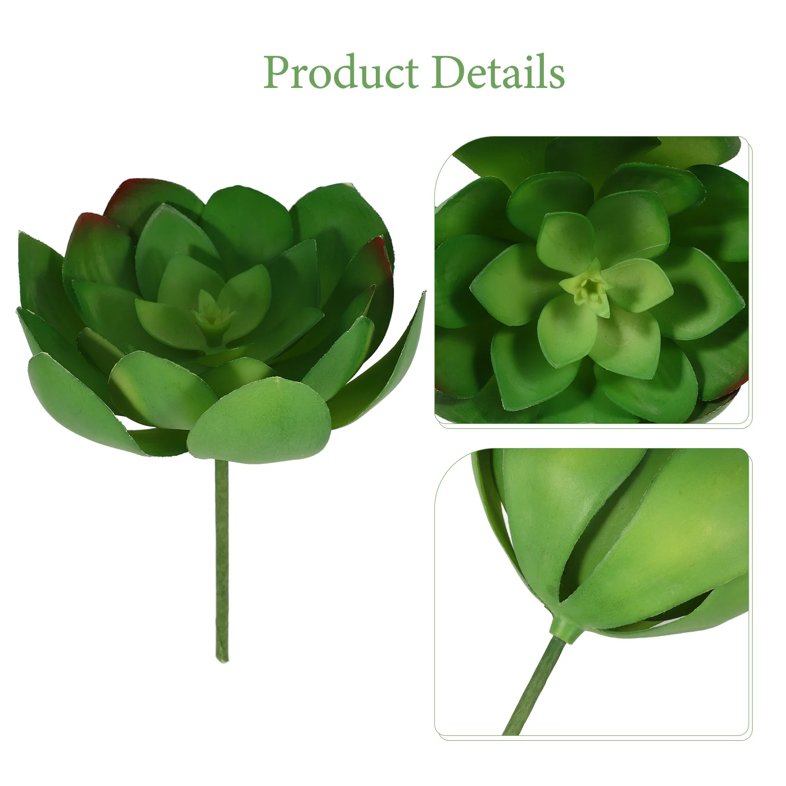 

1pcs Simulation Succulent Plant Diy Artificial Succulent For Fairy Garden Wedding Home Decor Faux Arrangement Materials