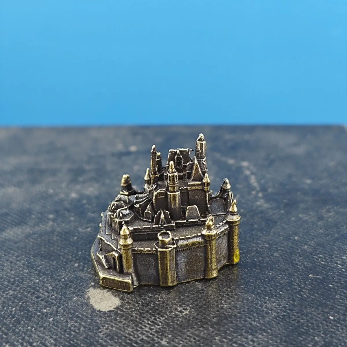 Brass Castle Sky Castle Palace Architectural Model Rockery Bonsai Miniature Landscape Fish Tank Decoration Ornament