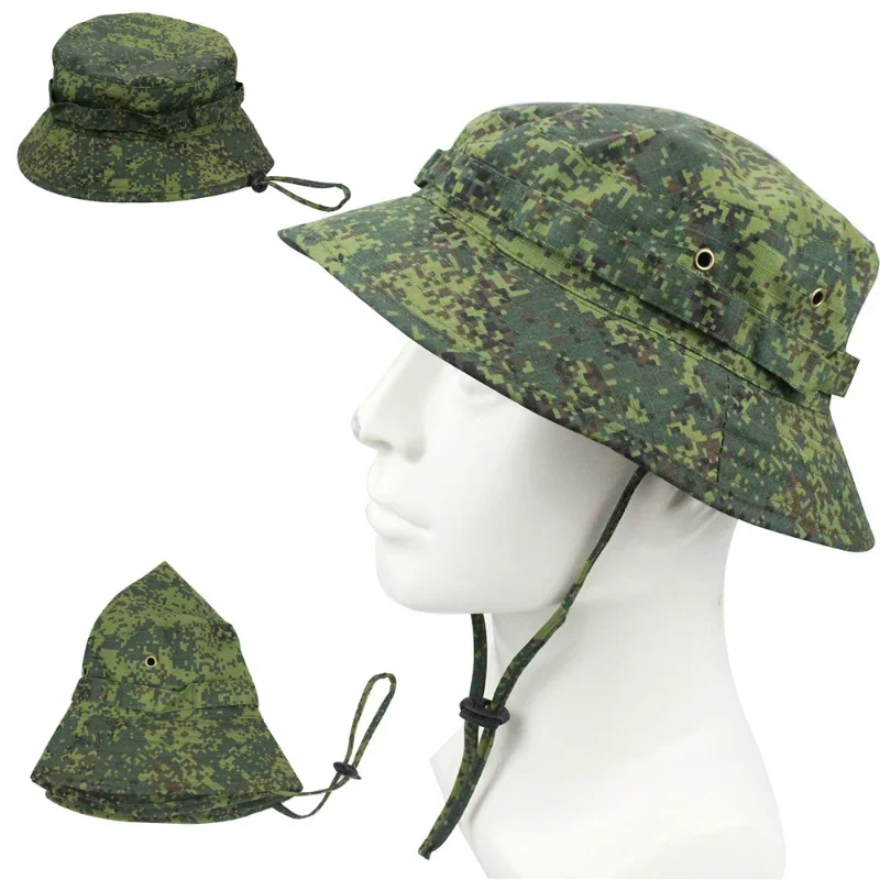 Outdoor Tactics Short Brim Benny Hat Camouflage Round Brim Hat Mountaineering Sun Block Visor Fishing Fisherman Hat Men