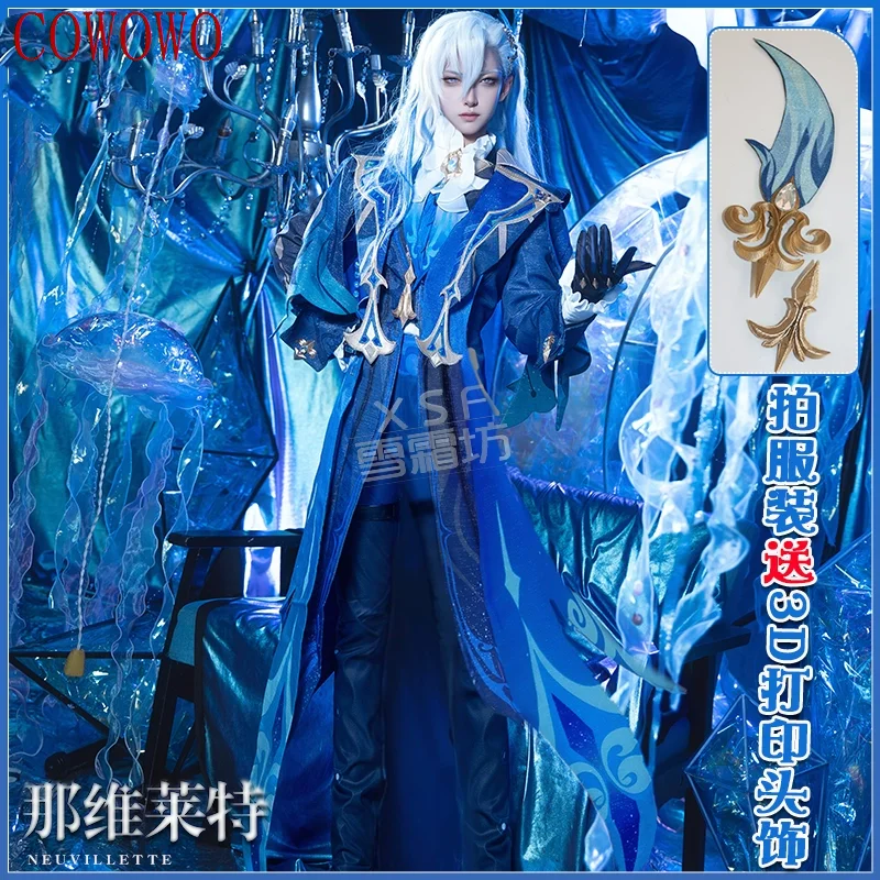 

Genshin Impact Fontaine Series Neuvillette Man Cosplay Costume Cos Game Anime Party Uniform Hallowen Play Role Clothes Clothing