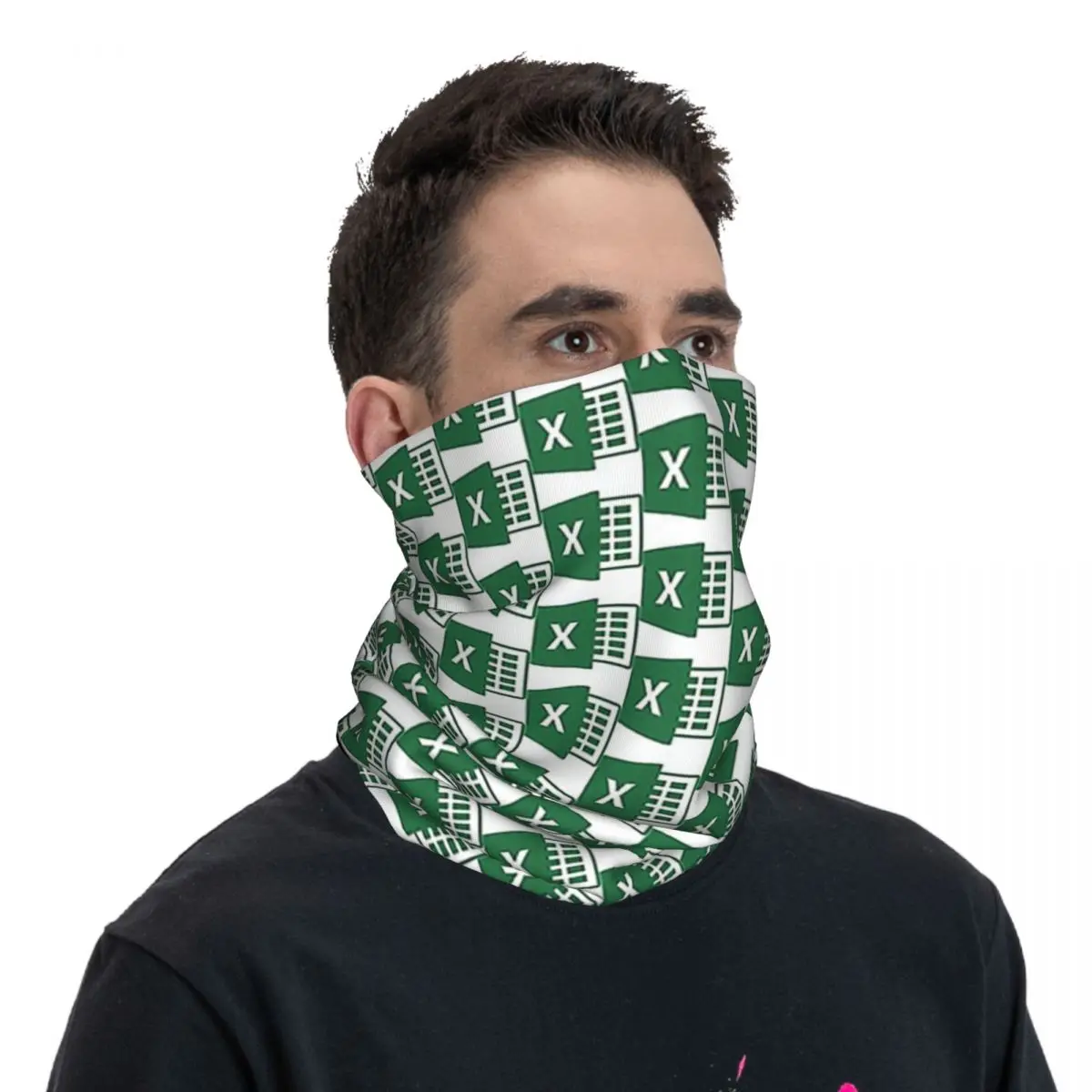 Excel Bandana Neck Gaiter Printed Mask Scarf Warm FaceMask Hiking Fishing For Men Women Adult Breathable