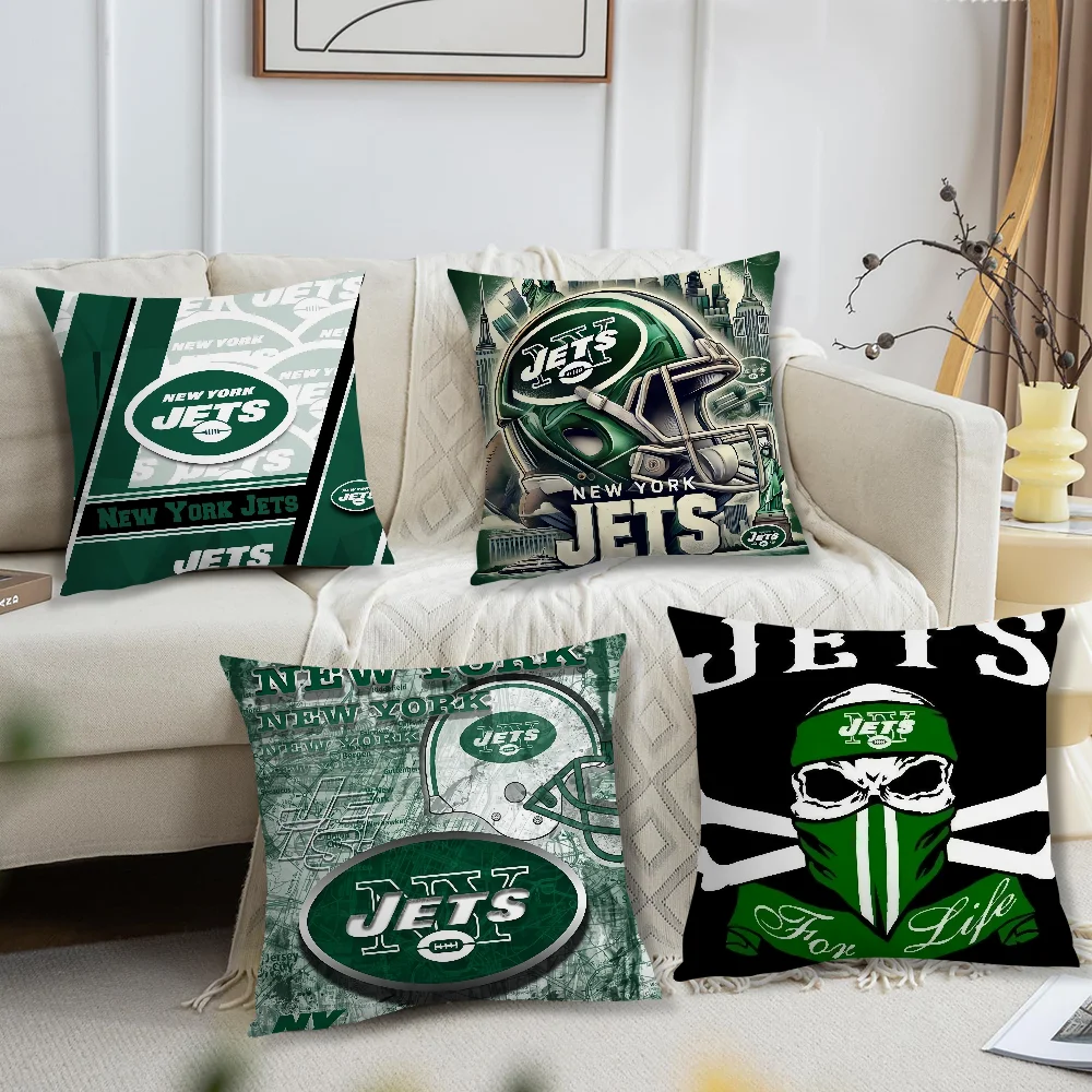 Cool Comfortable soft Pillow Case for Sofa Living Room Home office N-New York J-Jets Decor Protective Covers