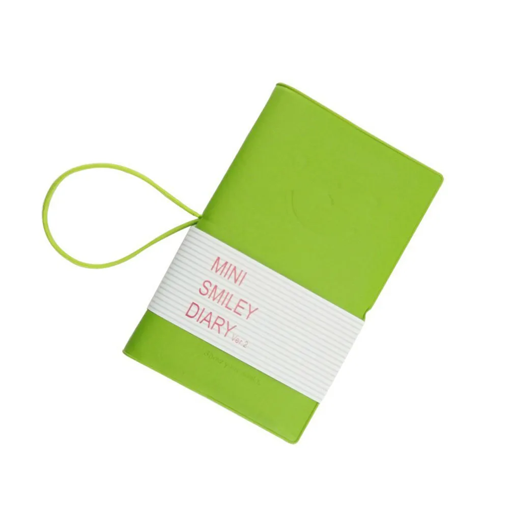 

PU Notebook Colored Pages Face Notepad Mini Journals Sweet Travel Diary Girls Gifts