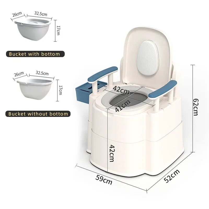 commode chair folding portable bathroom toilet for disable and elderly