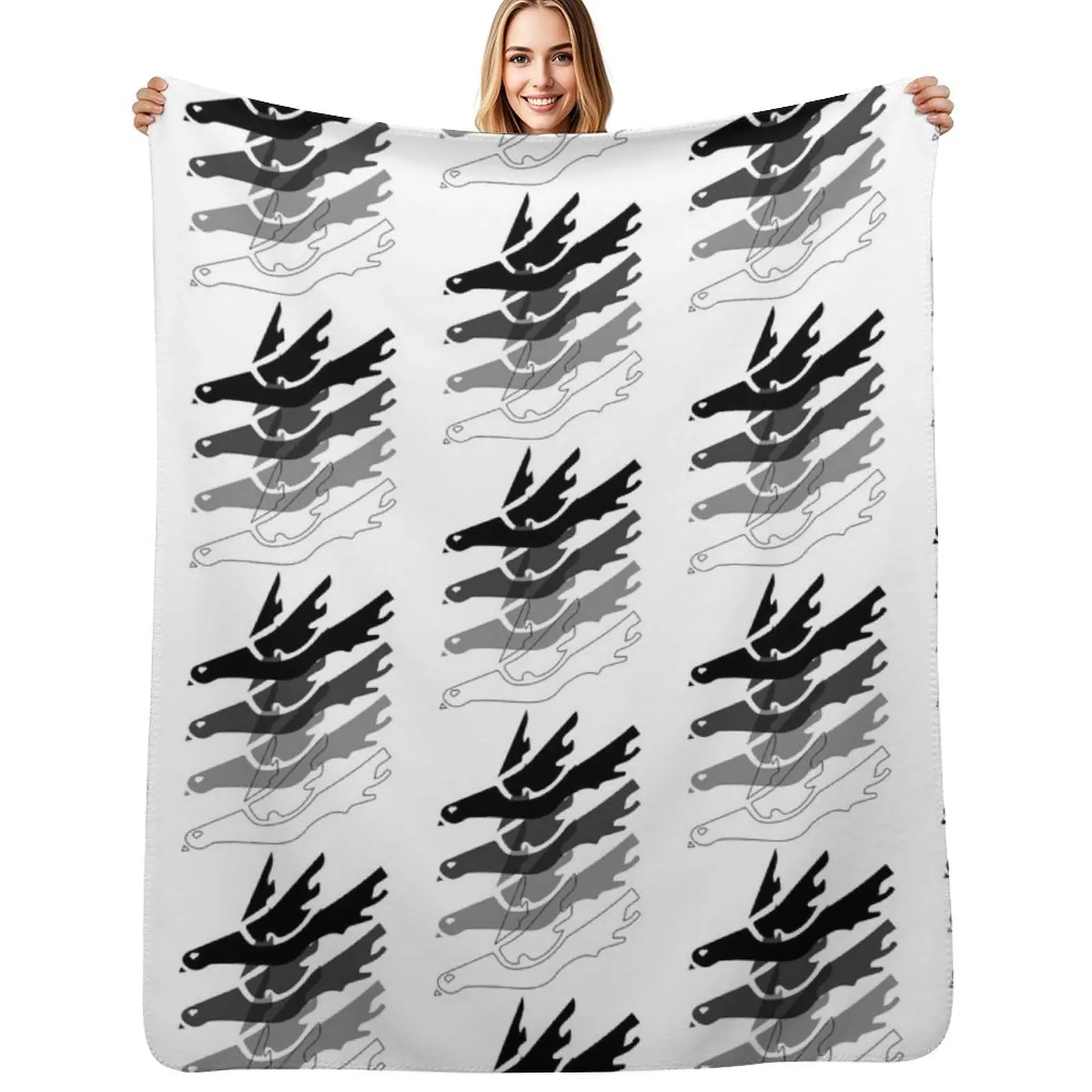 

Thursday Band Logo (Transparent Background) Throw Blanket Flannels Cute Designers blankets and throws Blankets