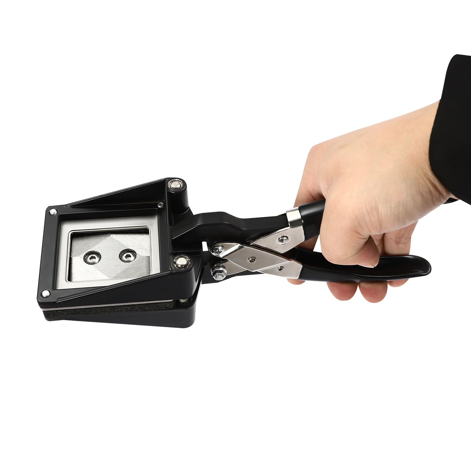 Bild 7: Aluminiumguss Manuell Stanz Bild Cutter 9*3.4in Handheld-Passfoto-Cutter Mit Schutz Sleeve Glatte Kanten