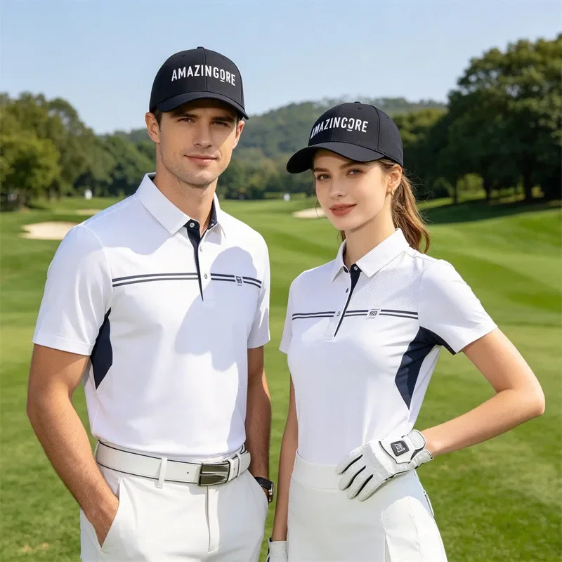 Summer Golf Wear Men 2026 New Authentic Golf Cap Fashion Sunscreen Flat Cap Outdoor Tennis Sports Caps Women Sun Hat
