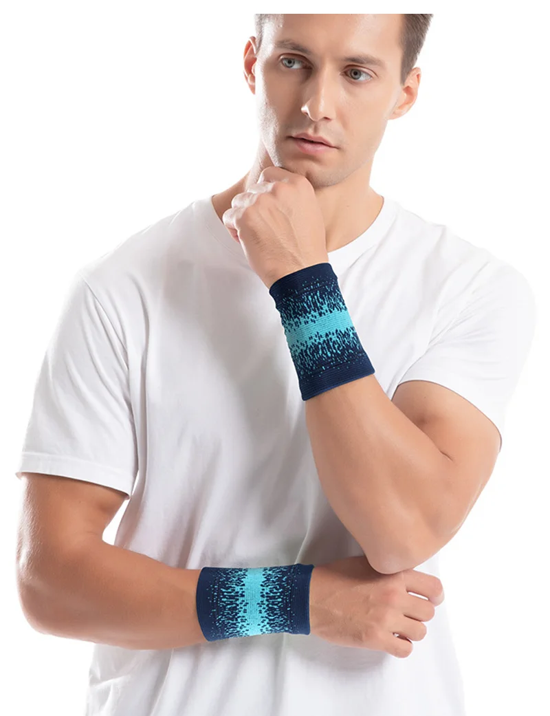 1Pc Sport Armband Laufende Basketball Tennis Handgelenk Brace Gym Fitness Handgelenk Wachen Atmungsaktiv Schweiß Absorbieren Handgelenk Unterstützung – Detail 8