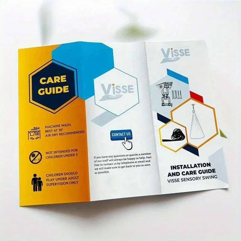 30pcs A5 21x14cm Tri-Fold Flyers Blank White Cardstock for Menu & Shop Promotion Advertising
