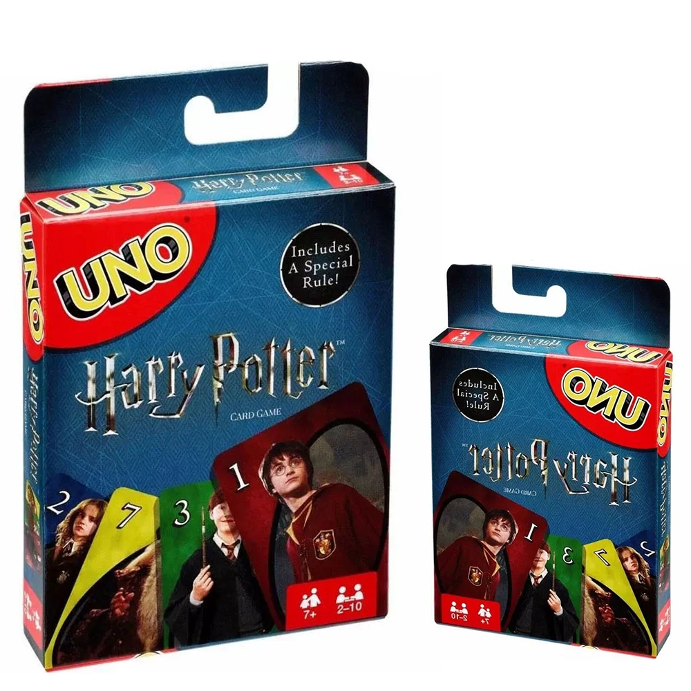 Mattel Games UNO Harry Potter Family Funny Entertainment Board Game Fun Playing Cards Gift Box Uno Card Game